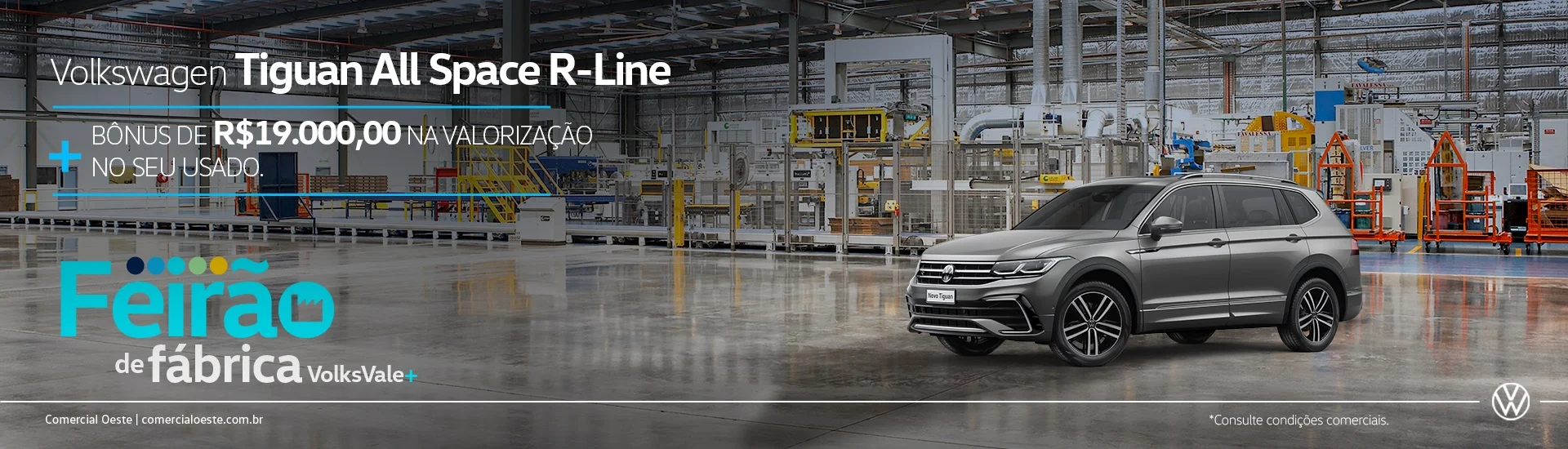 TIGUAN ALL SPACE R-LINE COM 19 MIL DE BÔNUS NA VALORIZAÇÃO DO SEU USADO